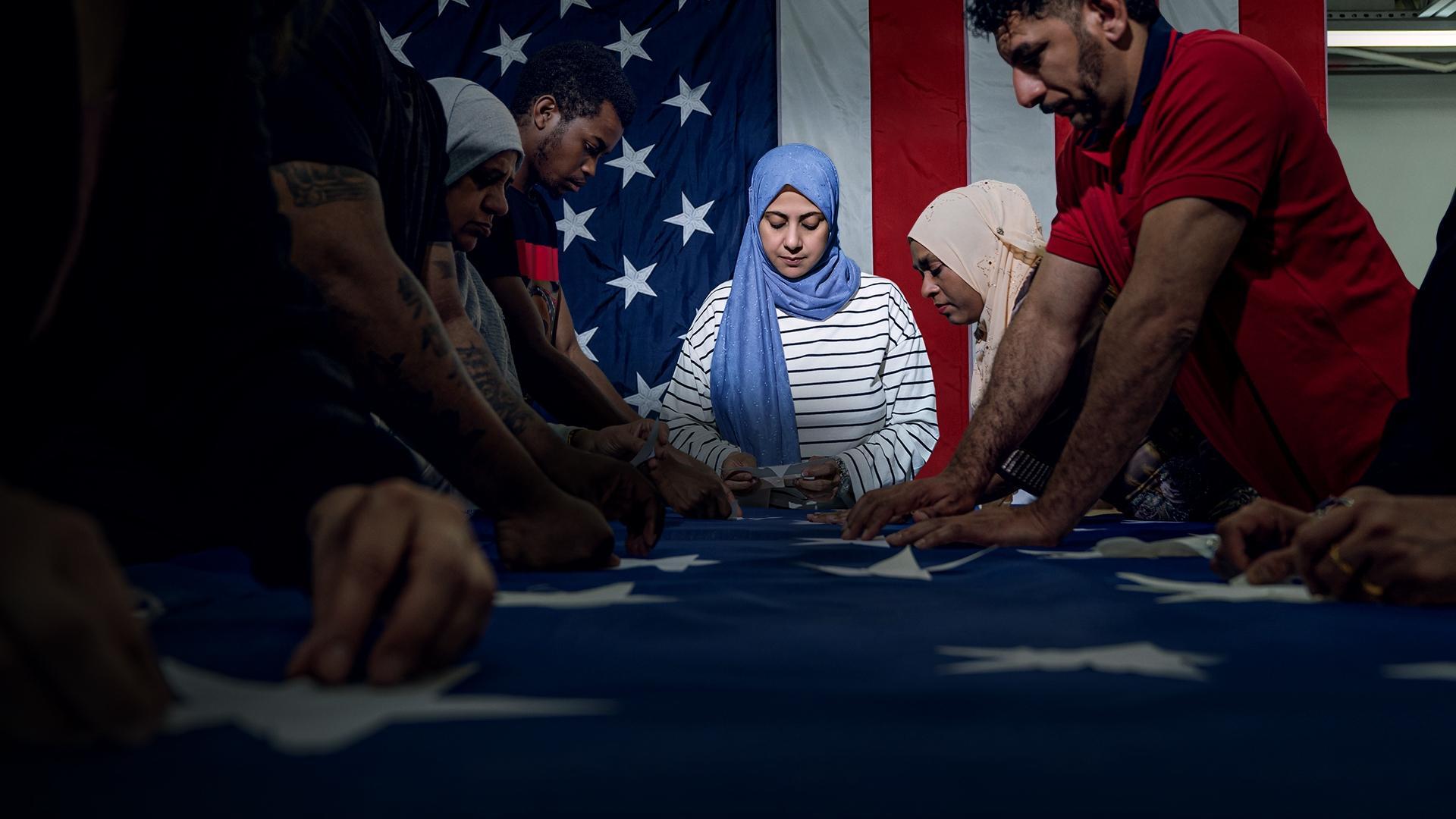The Flagmakers 2022 movie scene