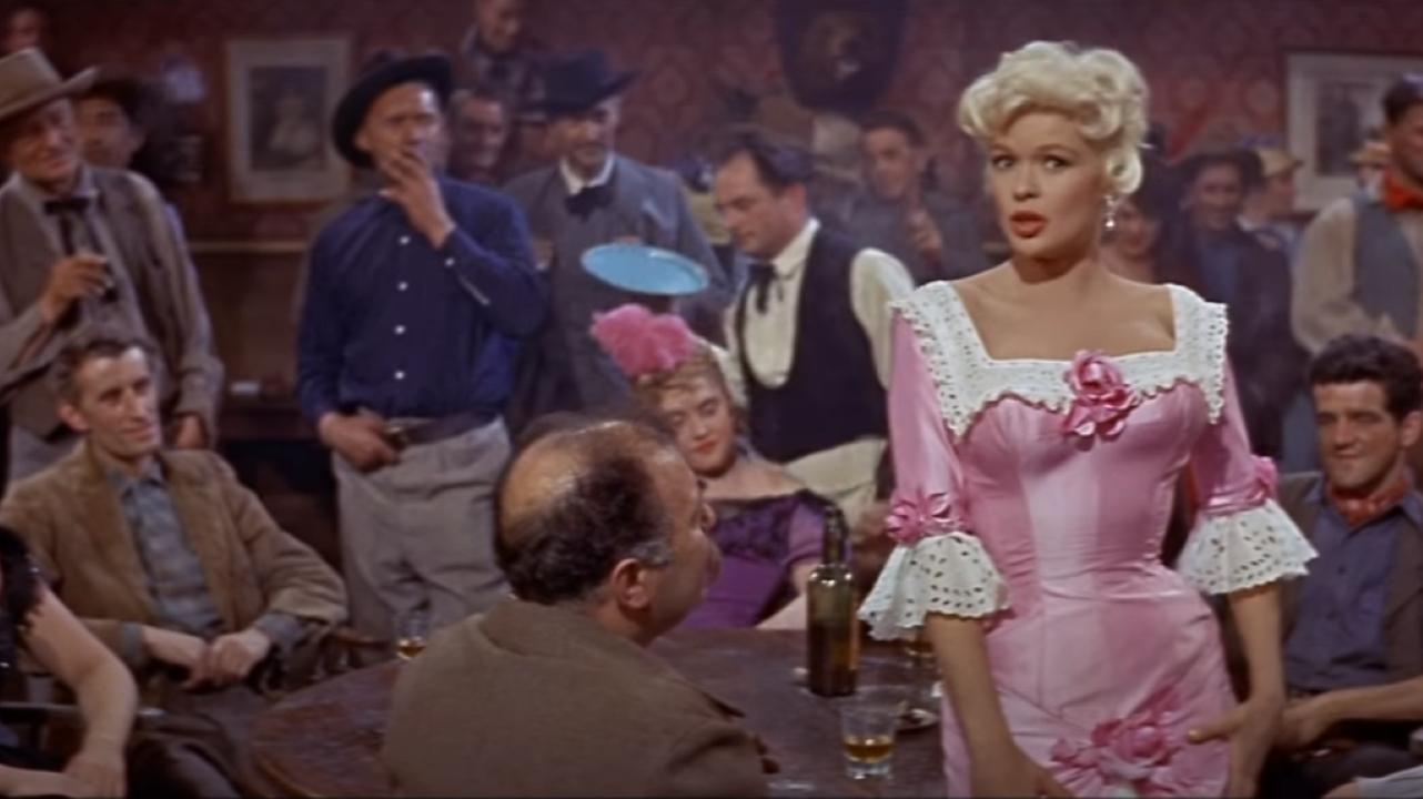 The Sheriff of Fractured Jaw 1958 movie scene