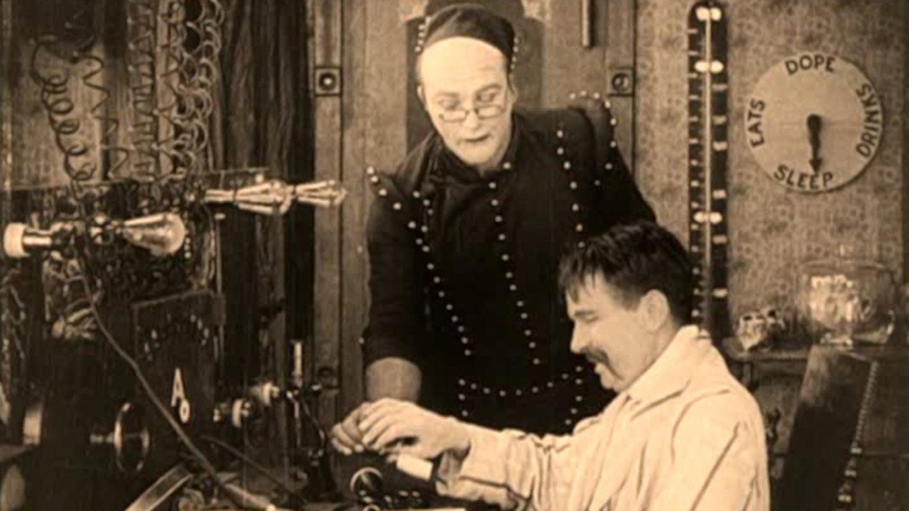 The Mystery of the Leaping Fish 1916 movie scene