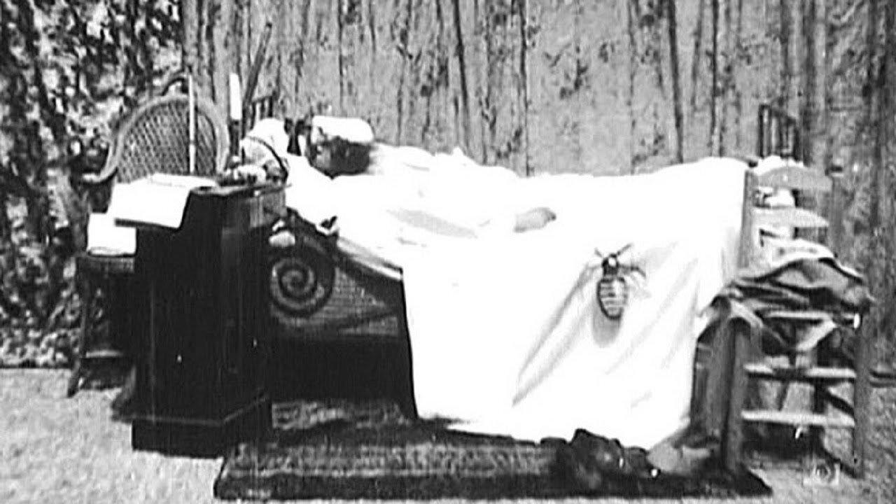 A Terrible Night 1896 movie scene