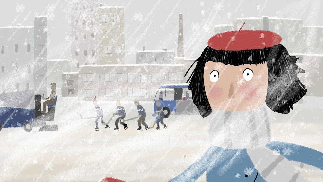 The Girl with the Red Beret 2023 movie scene