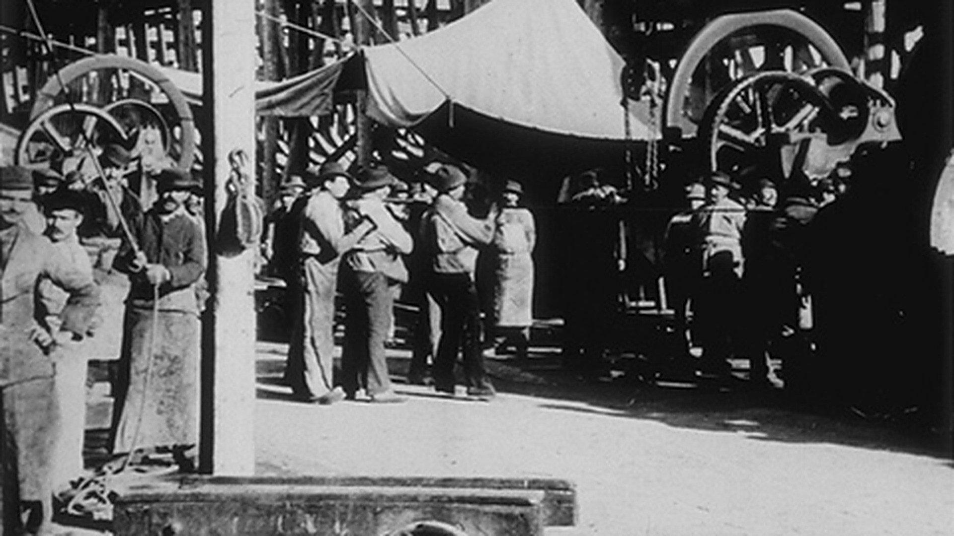 Workshops in La Ciotat 1896 movie scene