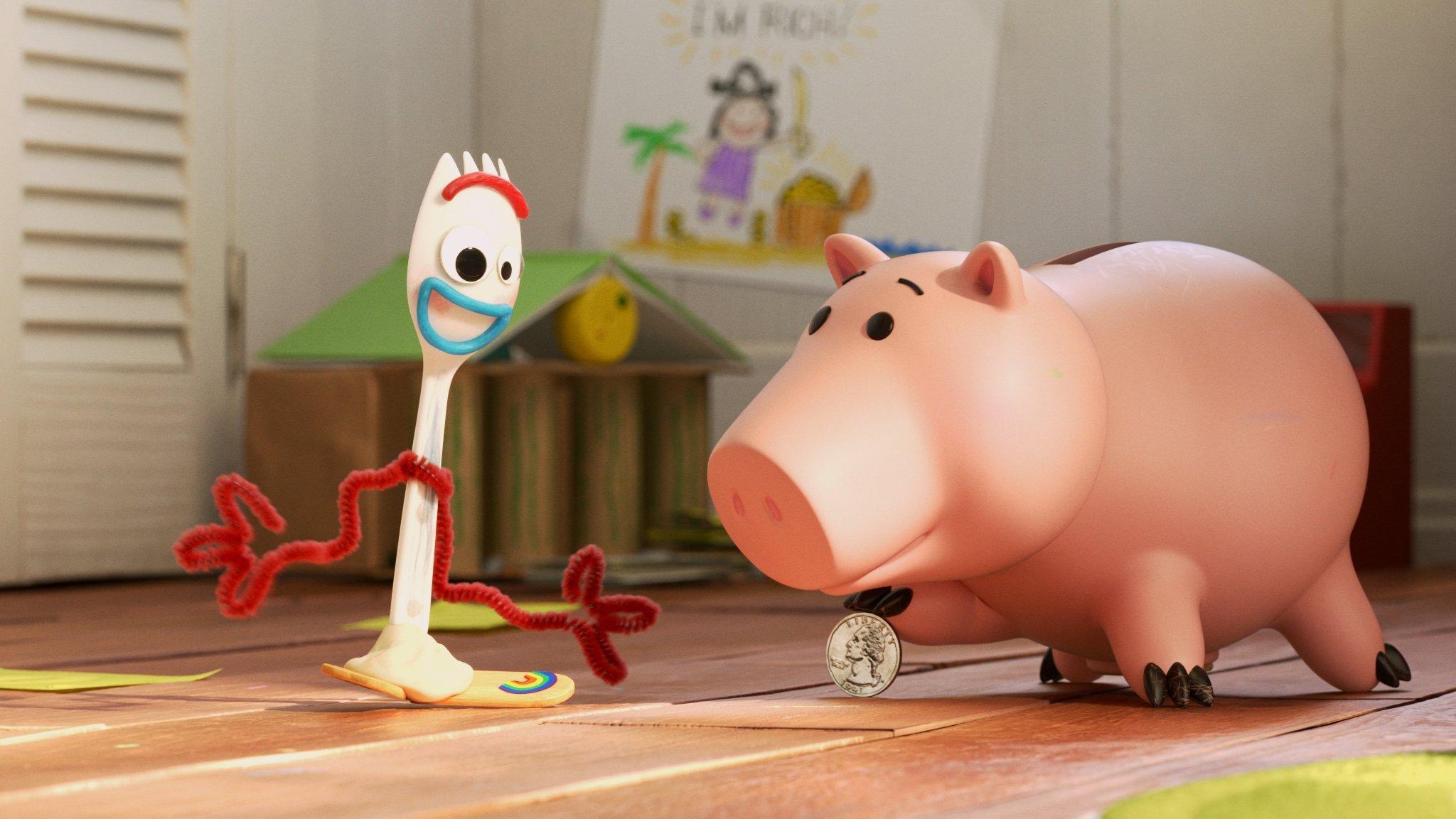 Forky Asks a Question: What Is Money? 2019 movie scene