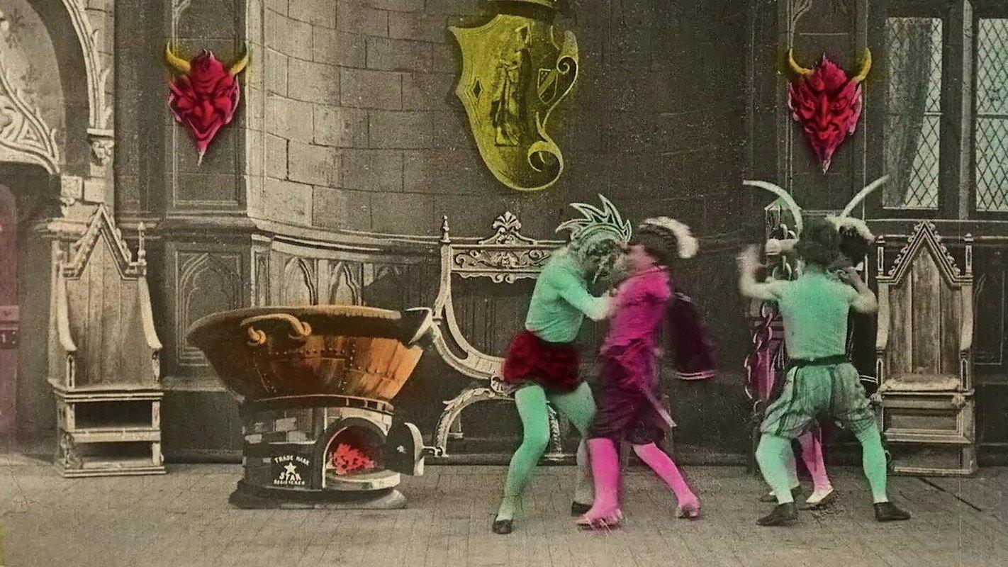 The Infernal Cauldron 1903 movie scene