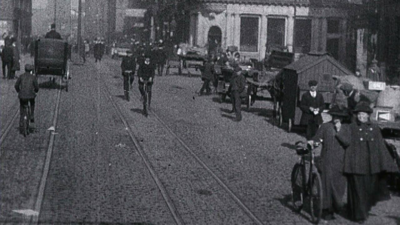 Stockton-on-Tees 1910 movie scene