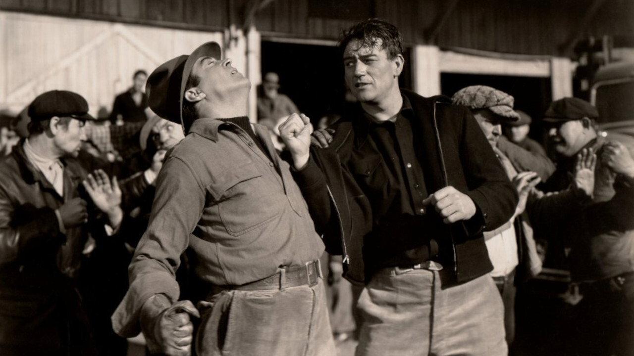 California Straight Ahead 1937 movie scene