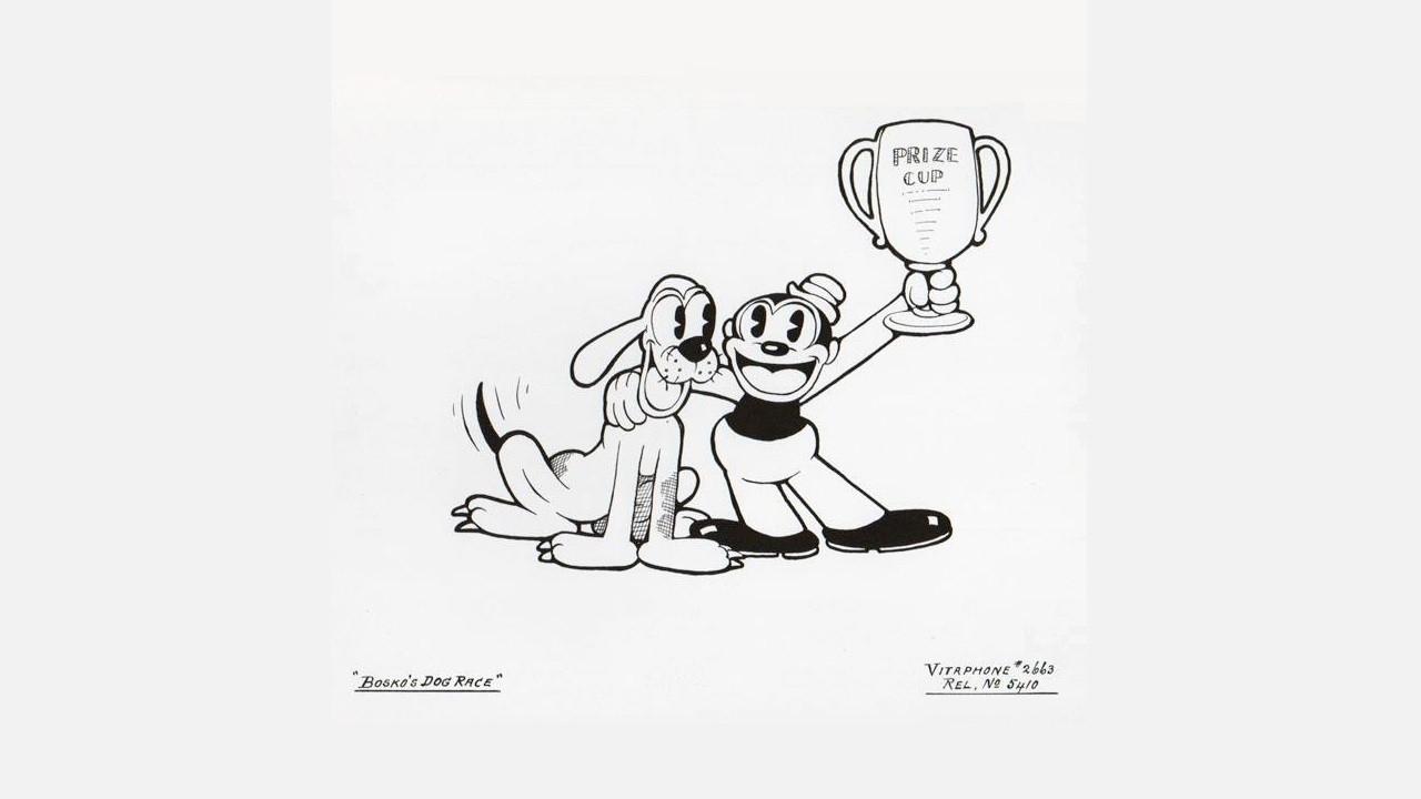 Bosko's Dog Race 1932 movie scene