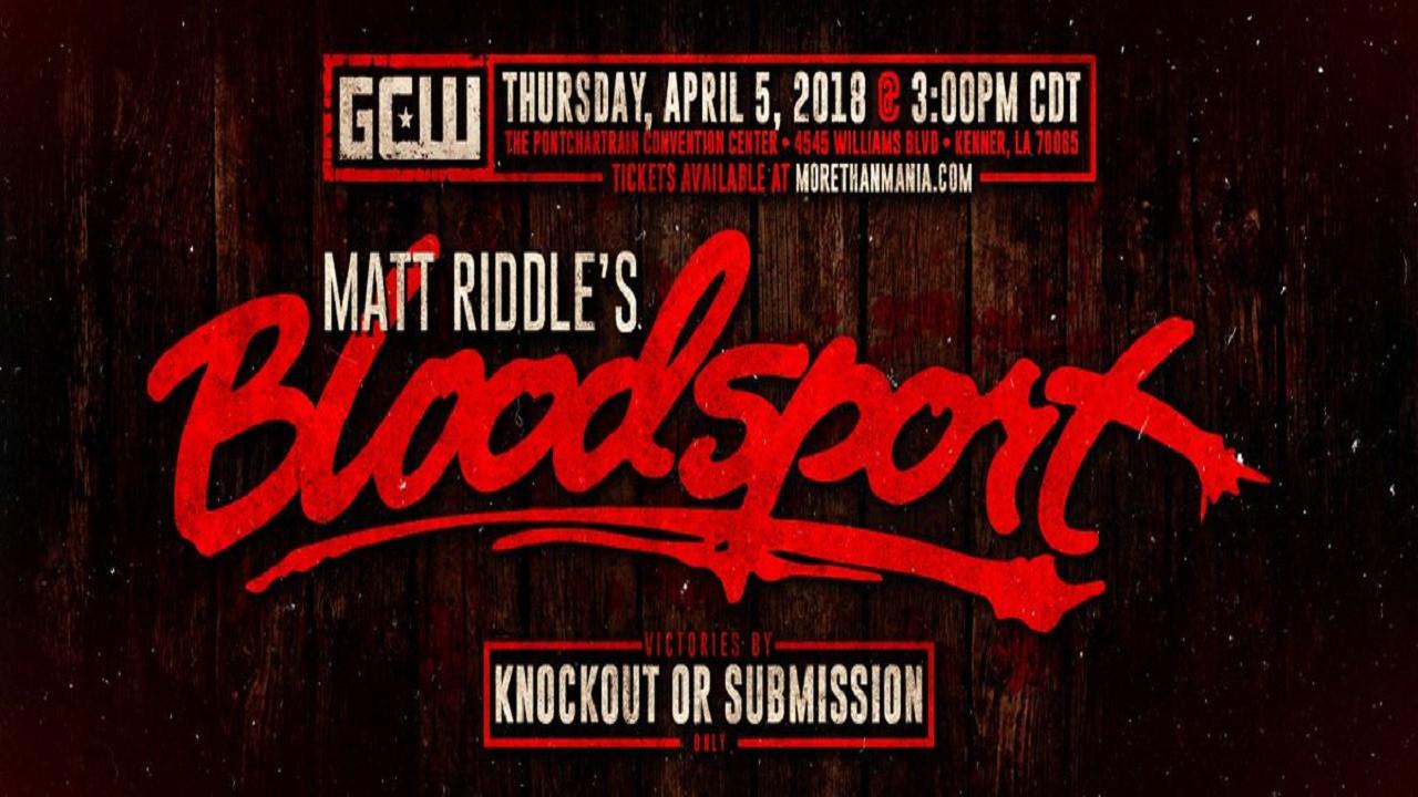 GCW Matt Riddle's Bloodsport 2018 movie scene