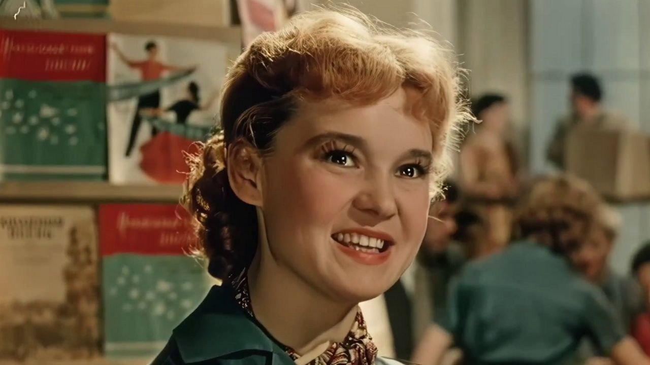 A Girl with Guitar 1958 movie scene