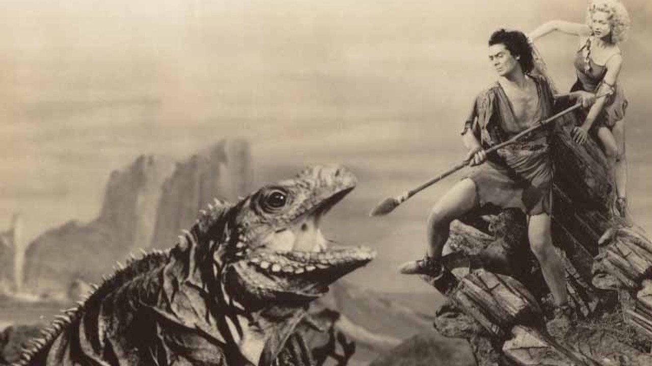 One Million B.C. 1940 movie scene