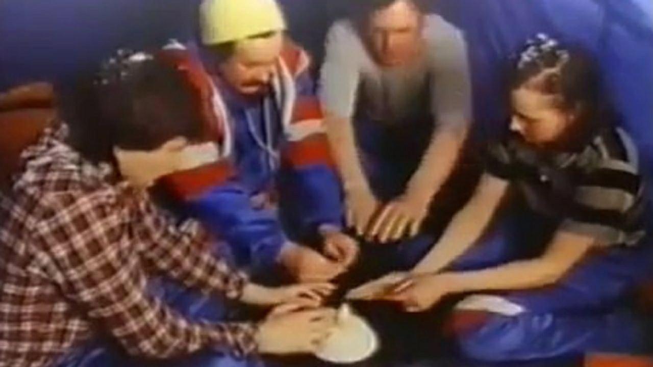 Party Races, or Rubbish on the March Snowdrifts 1991 movie scene