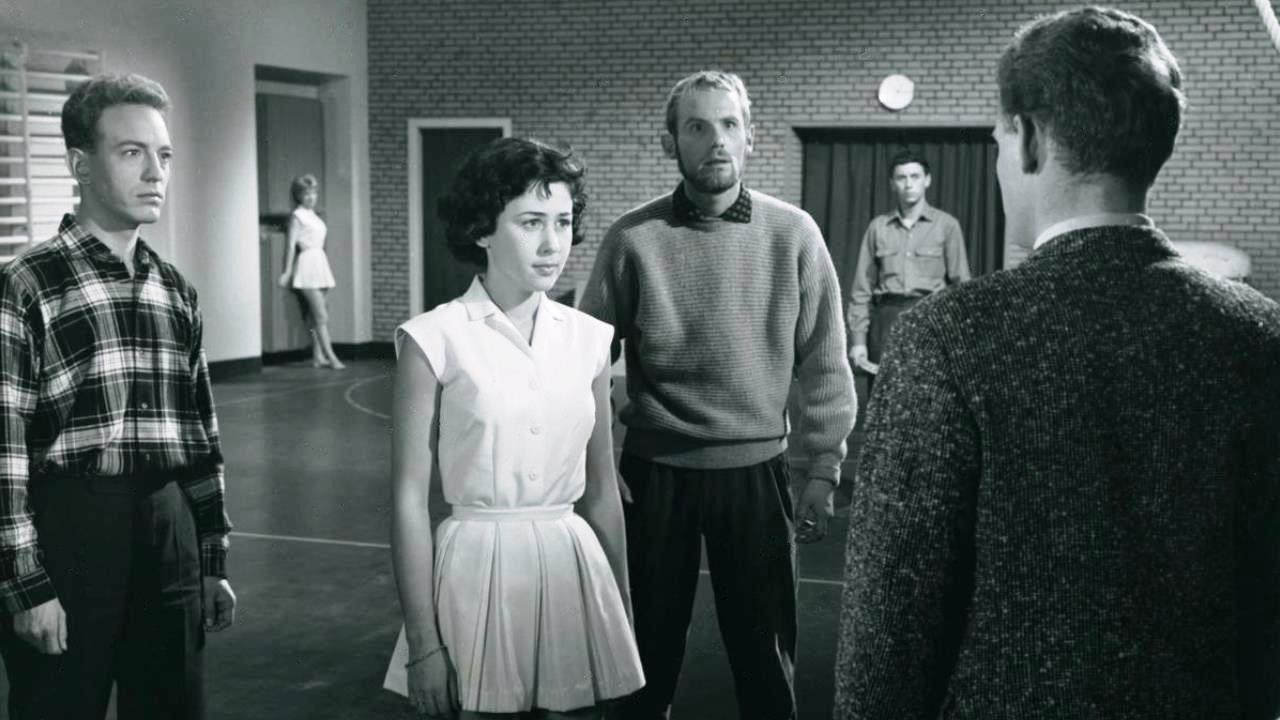 Gymnasiepigen 1960 movie scene