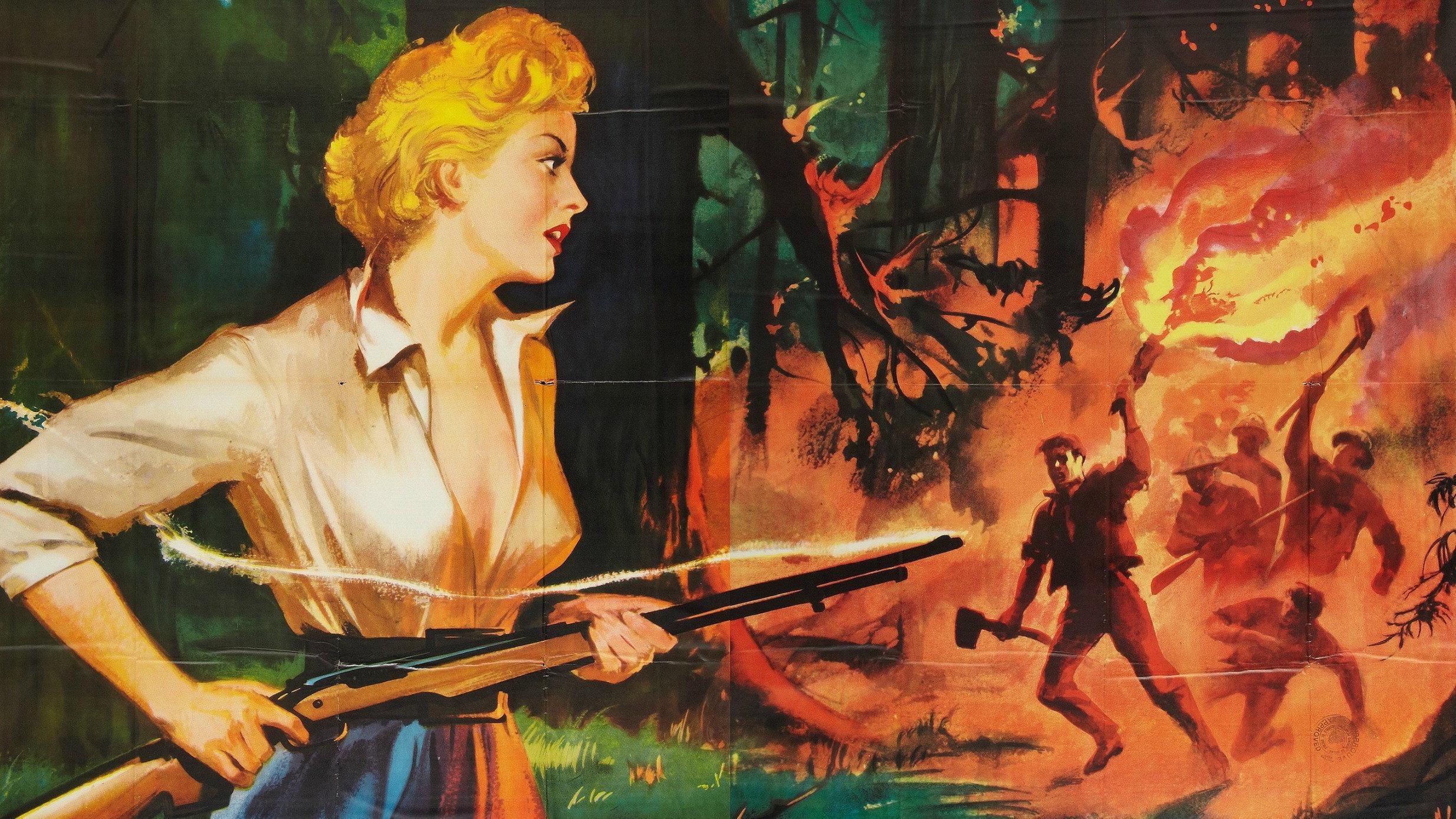 Spoilers of the Forest 1957 movie scene