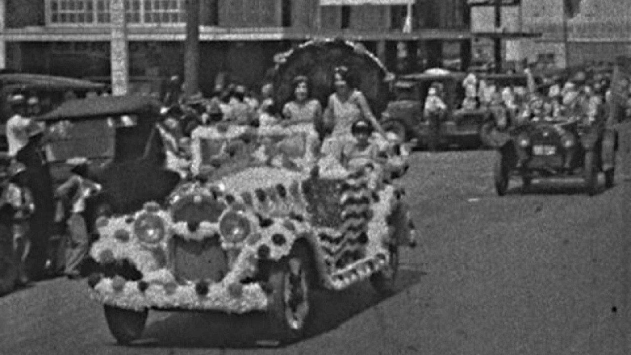 Fourth of July Parade 1929 movie scene