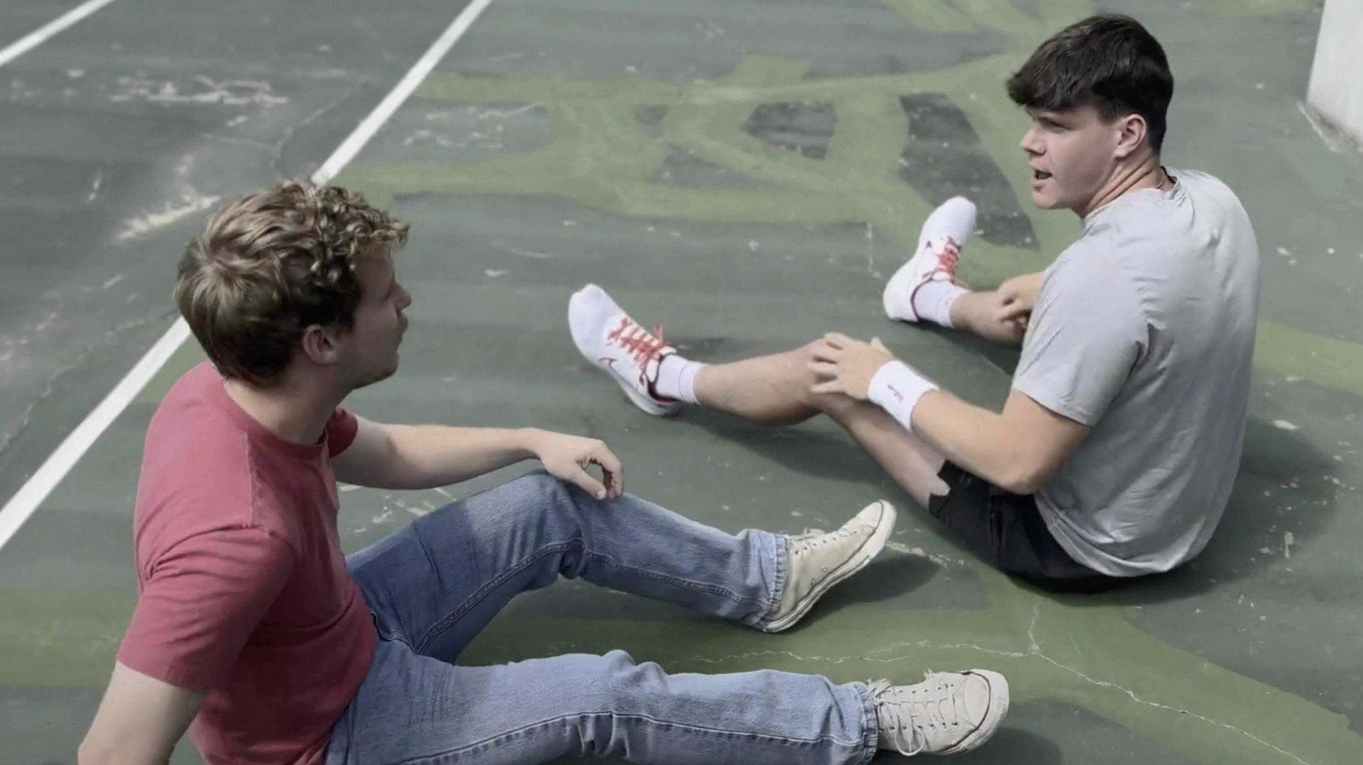 The Ball Boy 2024 movie scene