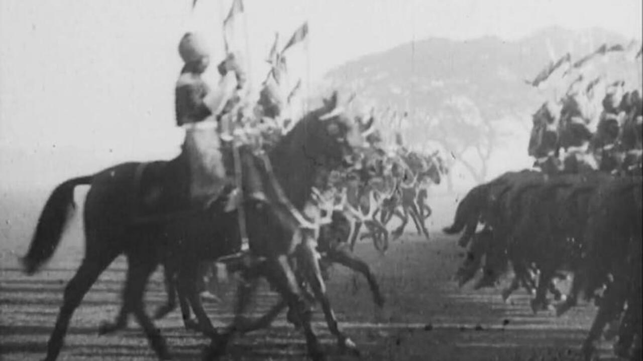 Annual Inspection of the Bodyguard by His Excellency Lord Lytton 1925 movie scene