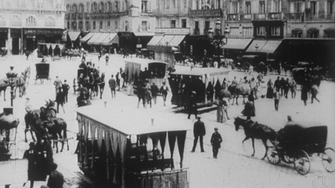 Puerta del Sol 1896 movie scene