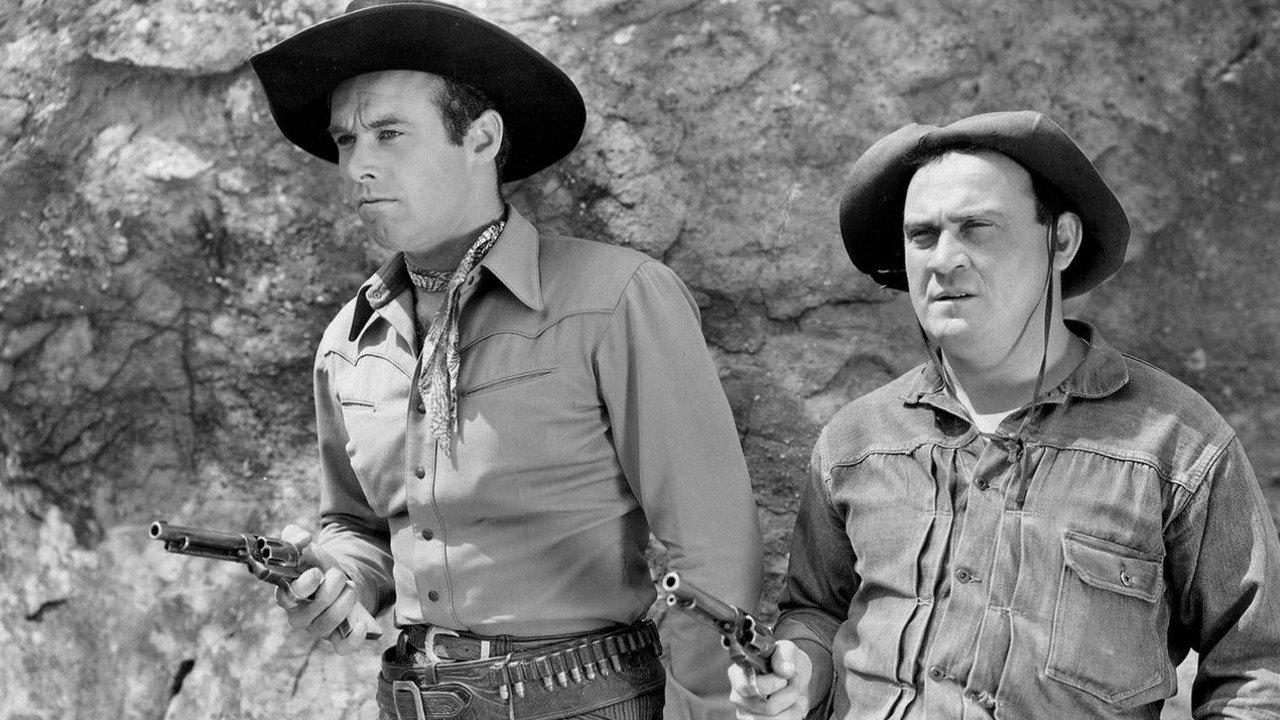 Rustlers of the Badlands 1945 movie scene