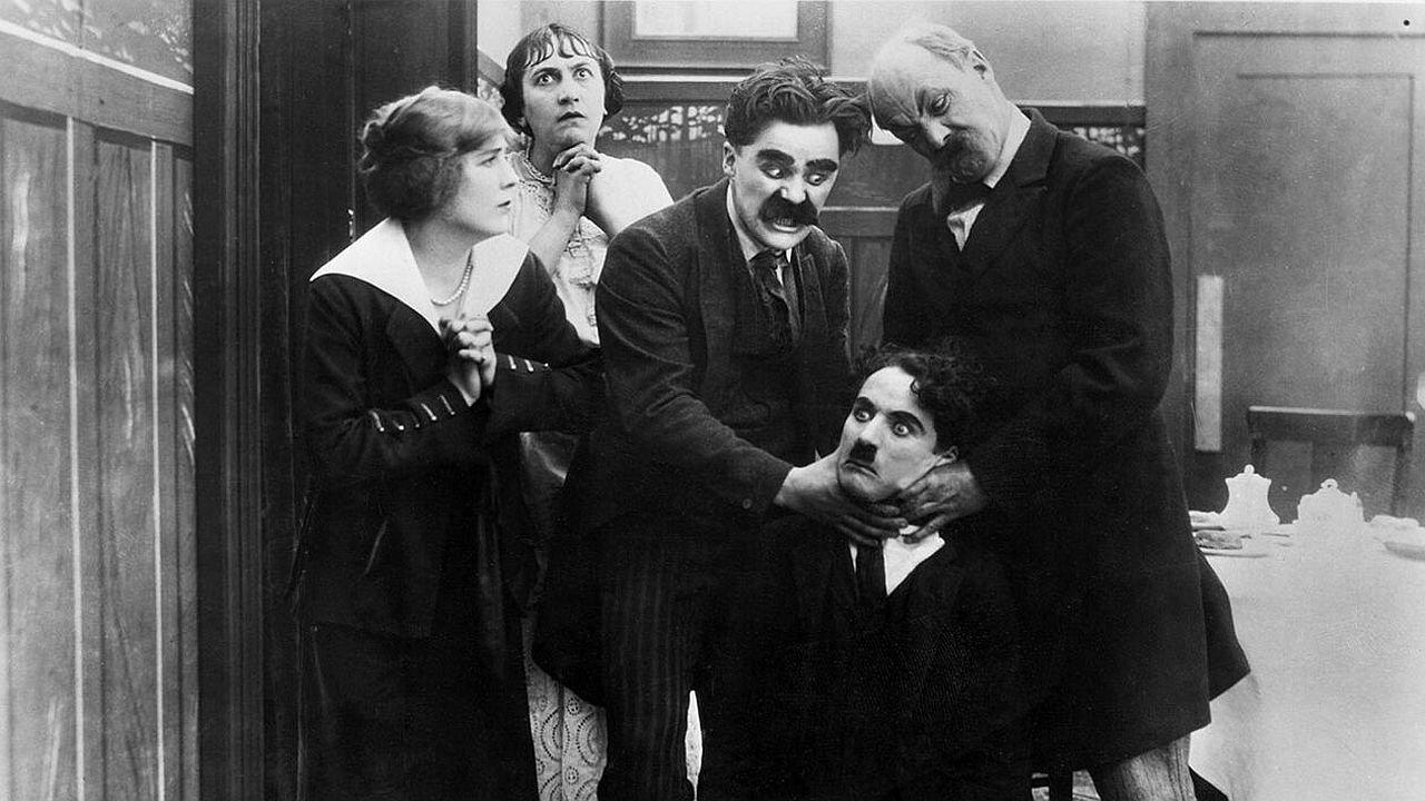 A Woman 1915 movie scene
