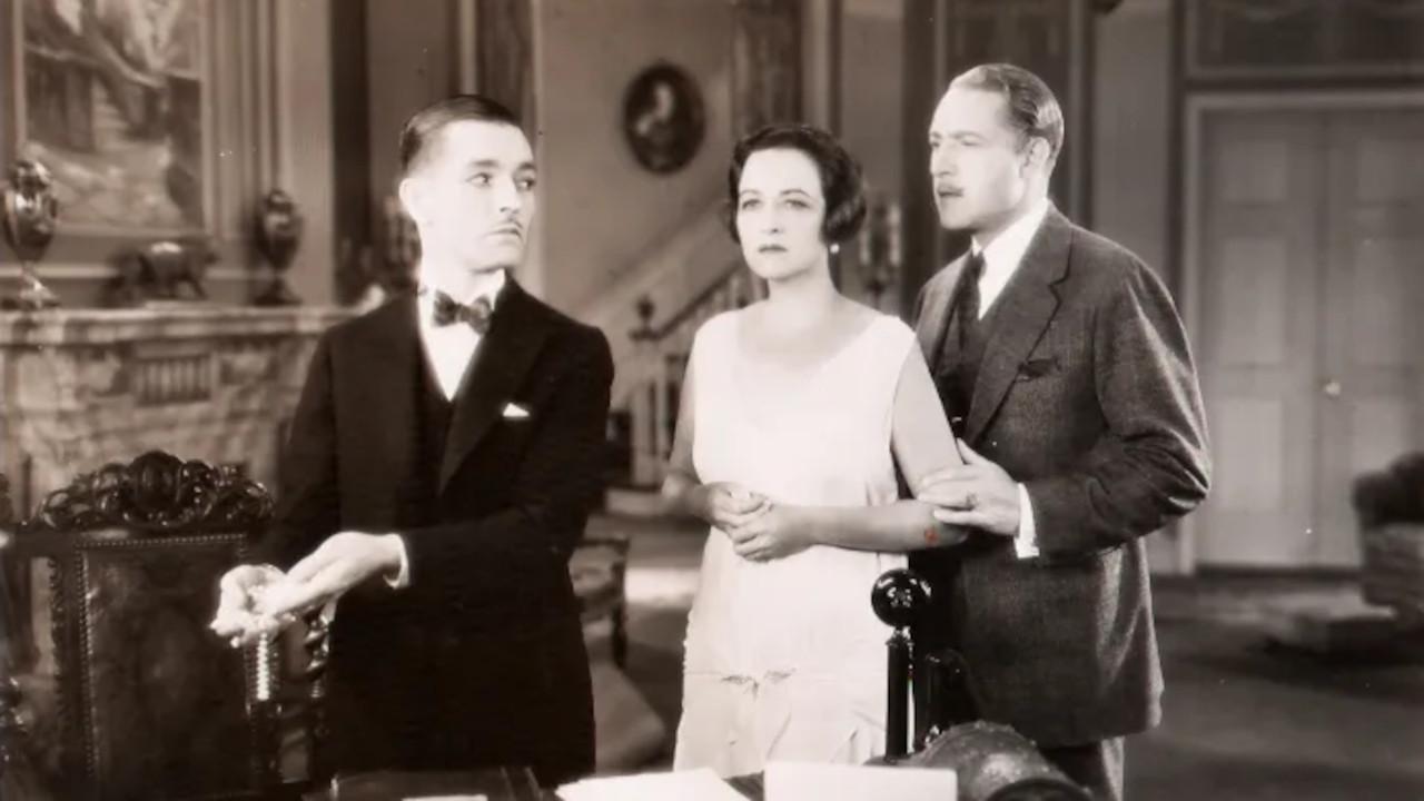 On Trial 1928 movie scene
