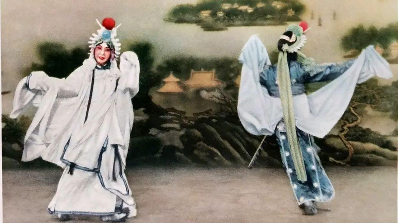 Mei Lanfang's Stagecraft Part I 1955 movie scene