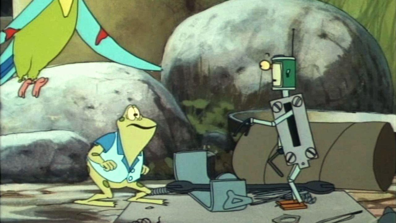 Charlie Strap and Froggy Ball Flying High 1991 movie scene