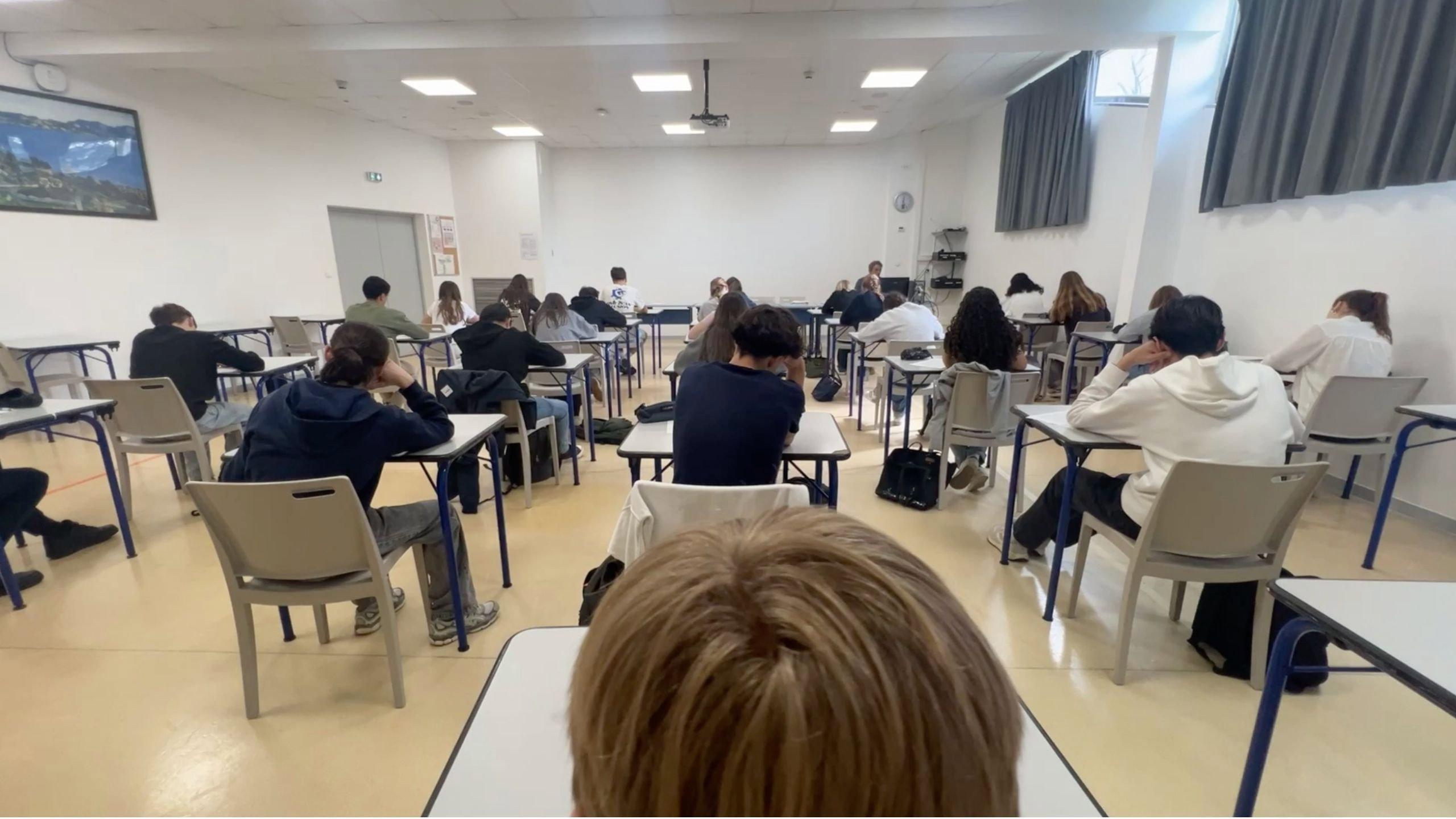 Supervised Exam movie scene