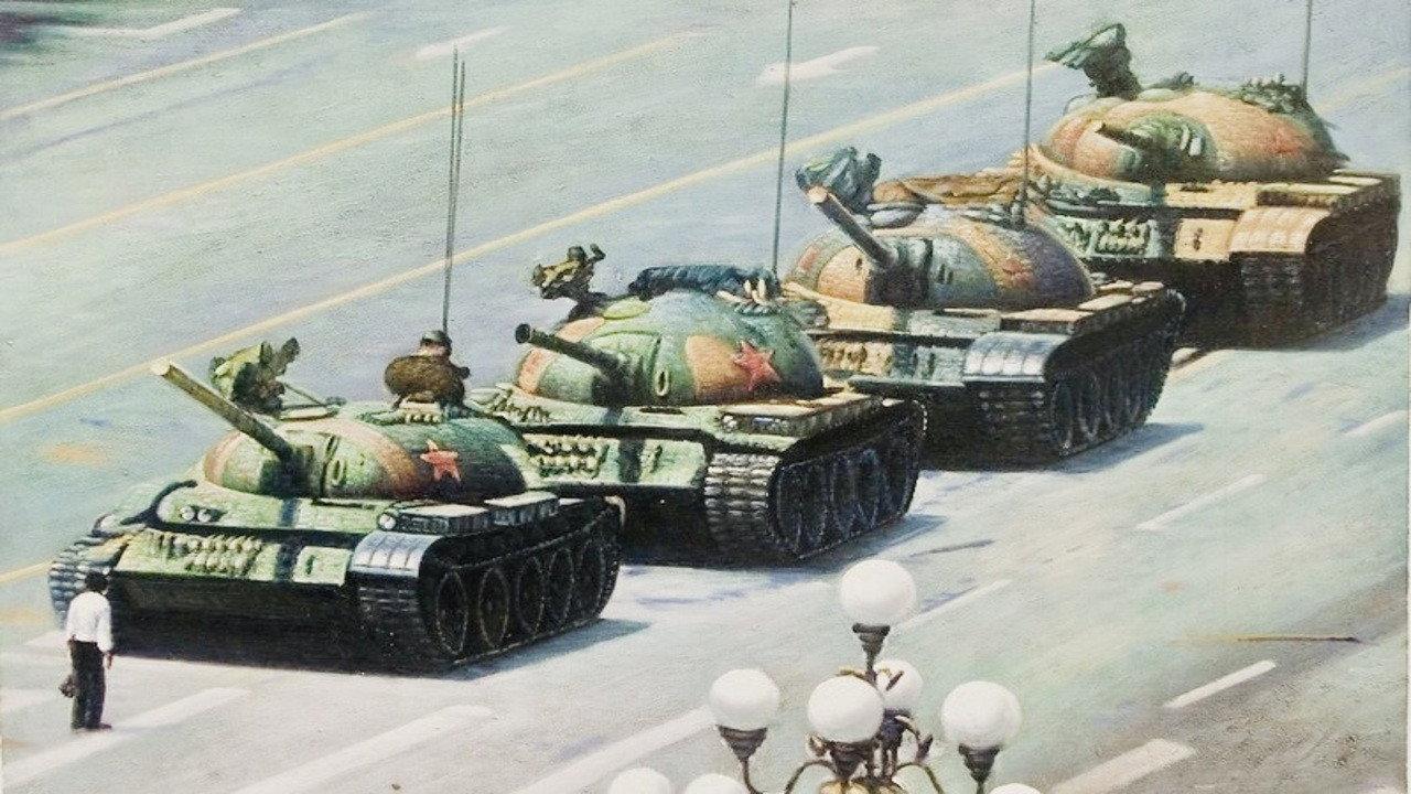 The Tank Man 2006 movie scene