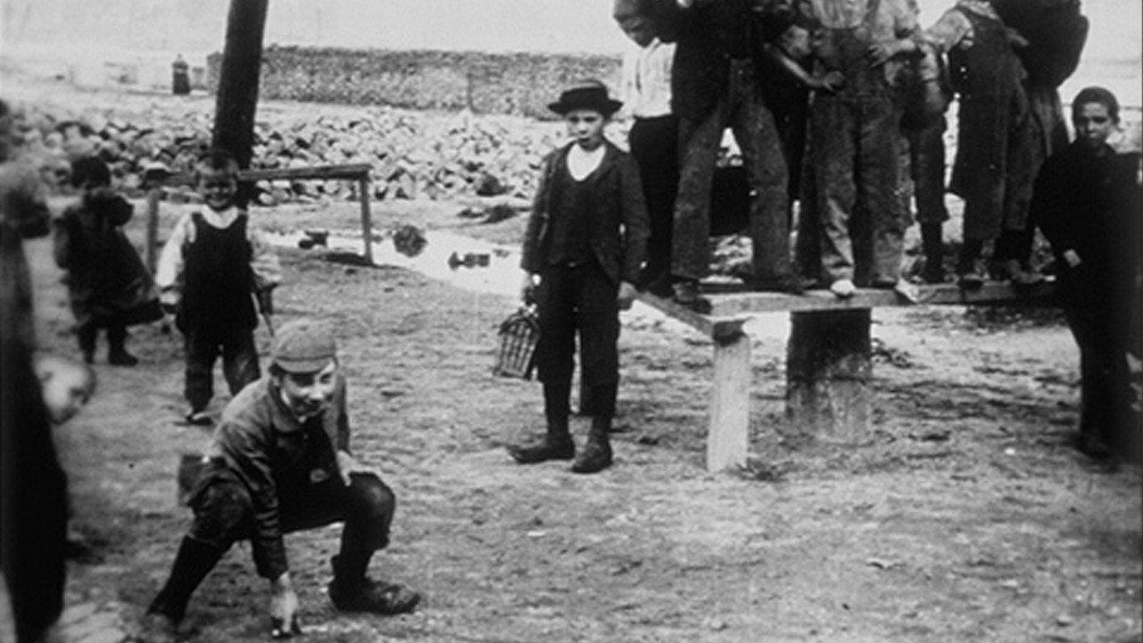 Children Playing Marbles 1896 movie scene