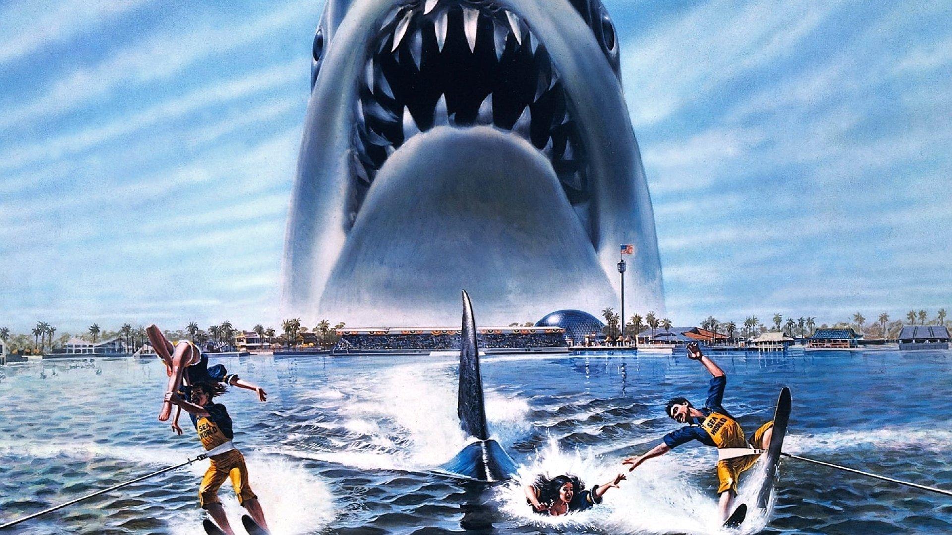 Jaws 3-D 1983 movie scene
