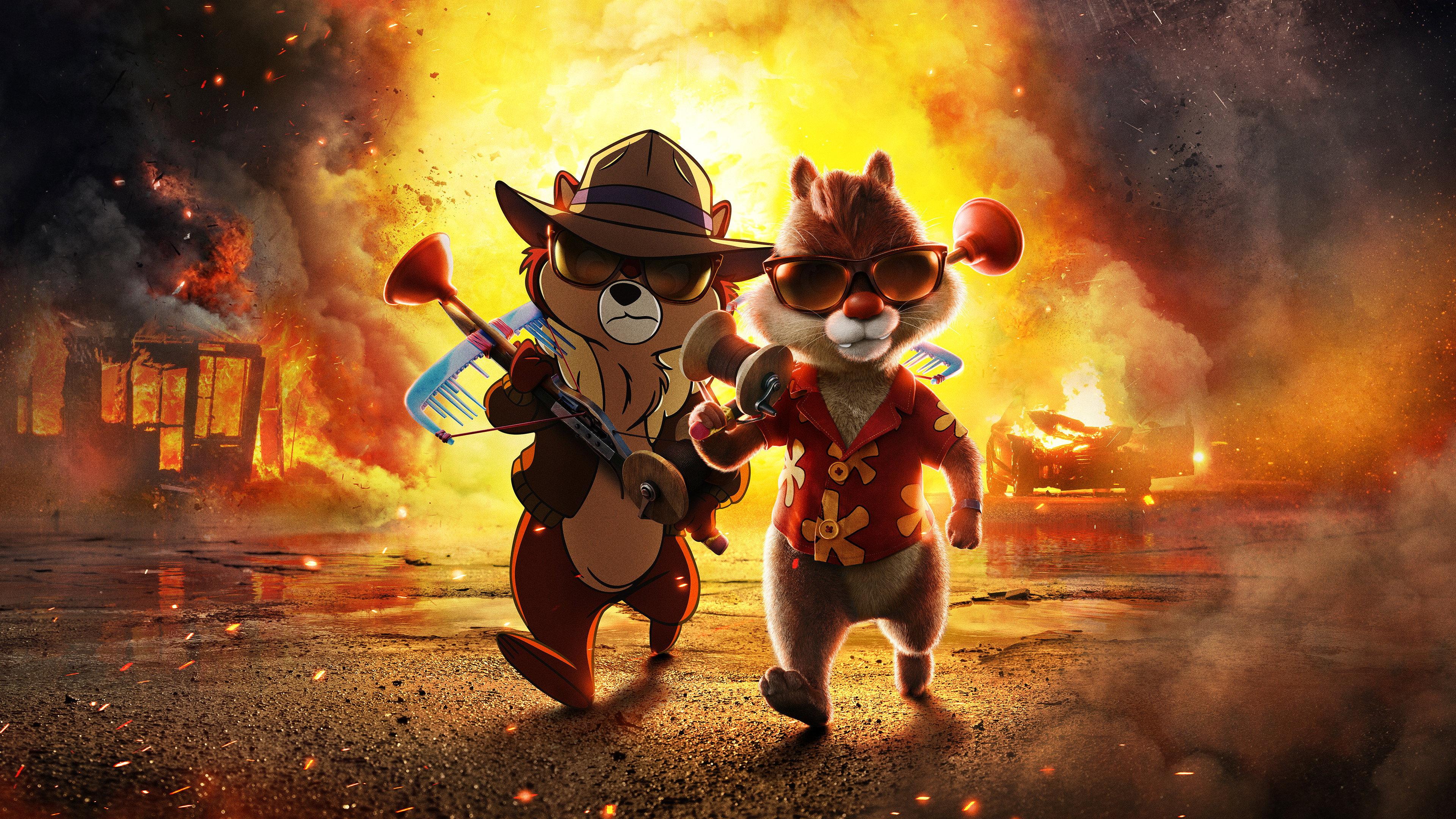 Chip 'n Dale: Rescue Rangers 2022 movie scene