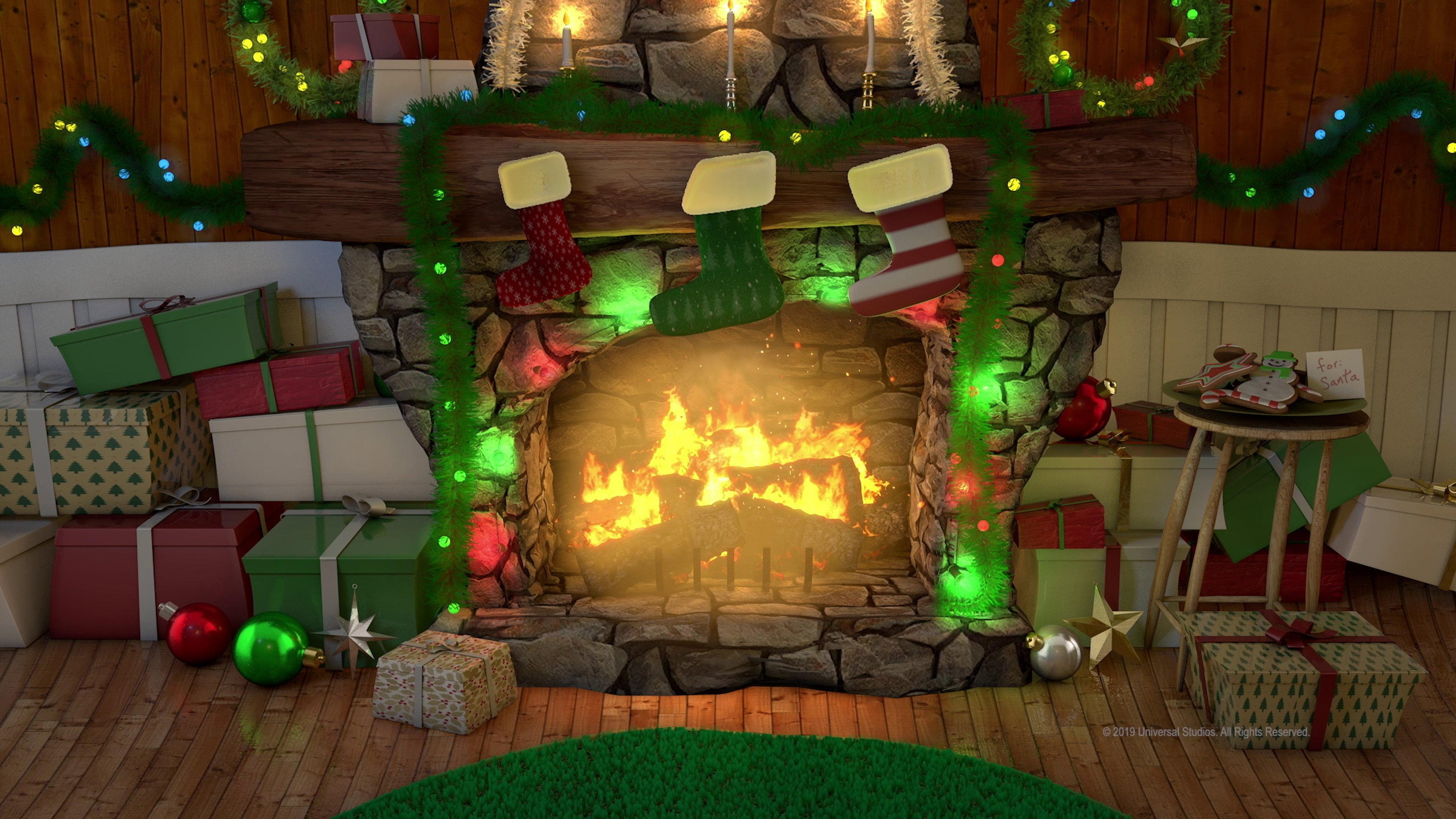 Cindy-Lou's Yule Log 2019 movie scene
