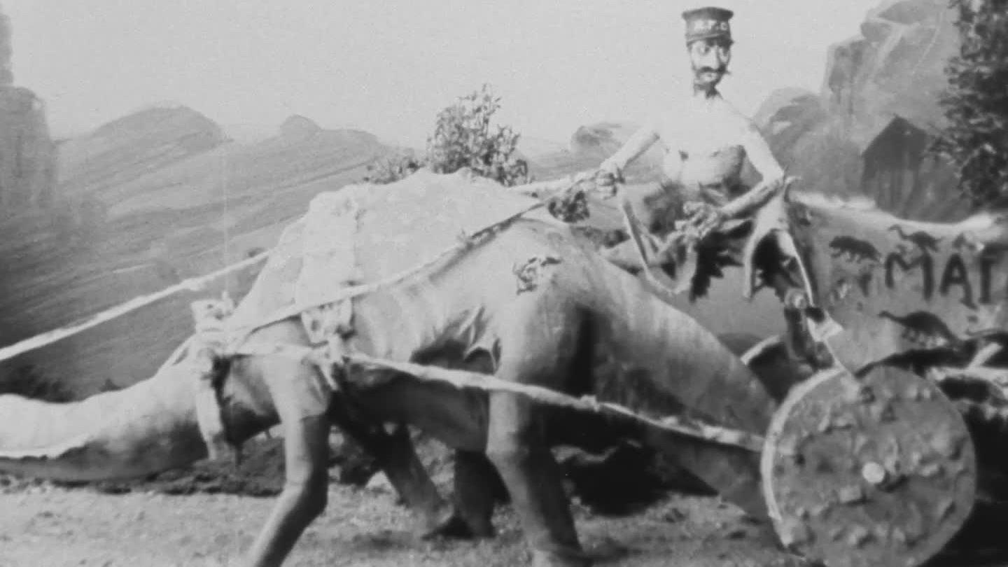 R.F.D., 10,000 B.C. 1917 movie scene