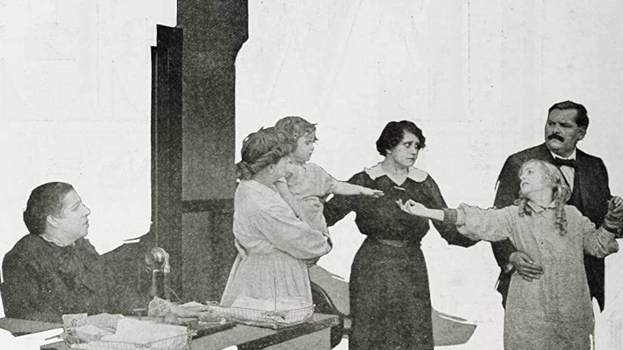 The Girl Who Won Out 1917 movie scene