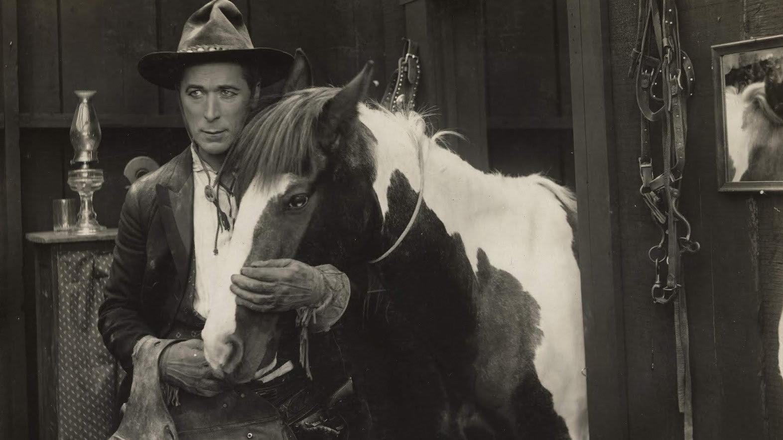Knight of the Trail 1915 movie scene