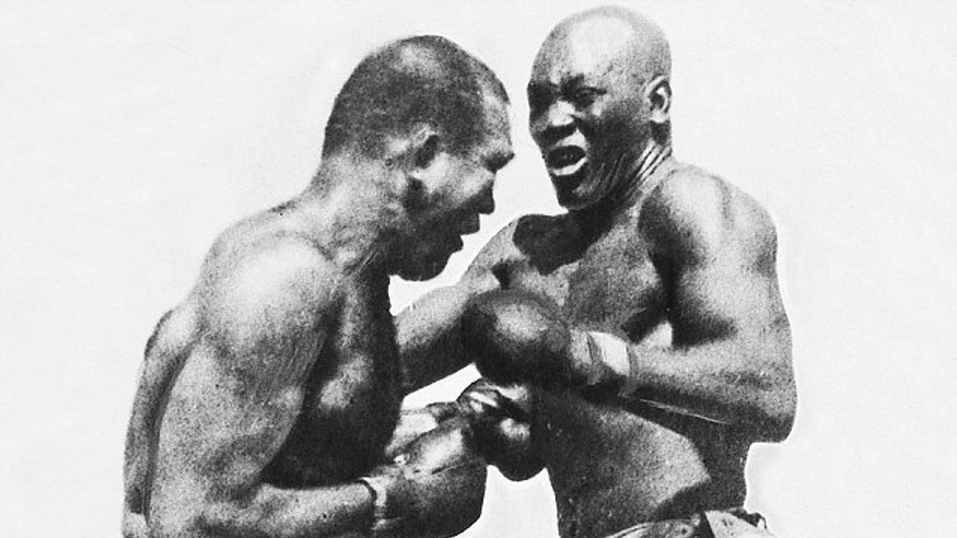 Jeffries-Johnson World's Championship Boxing Contest 1910 movie scene