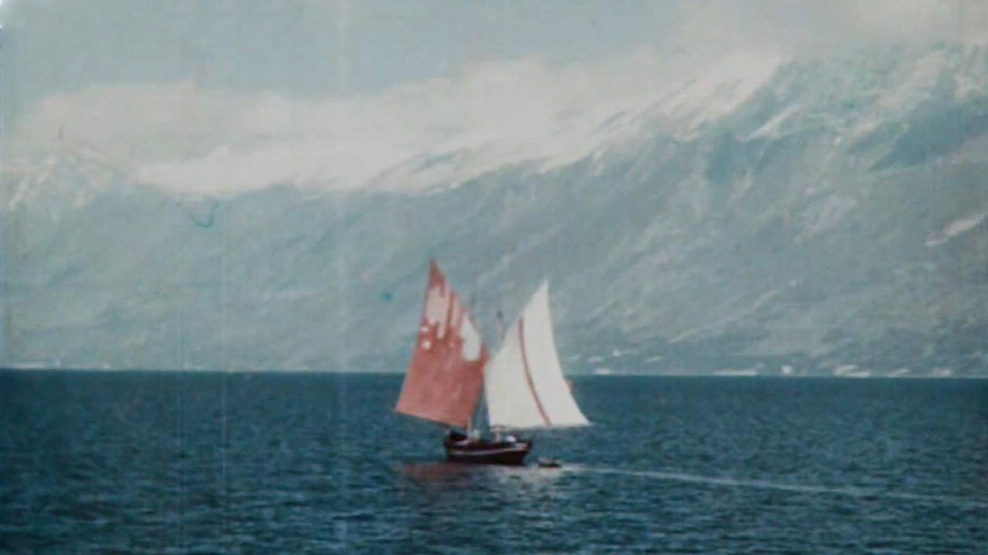 Lake Garda, Italy 1910 movie scene