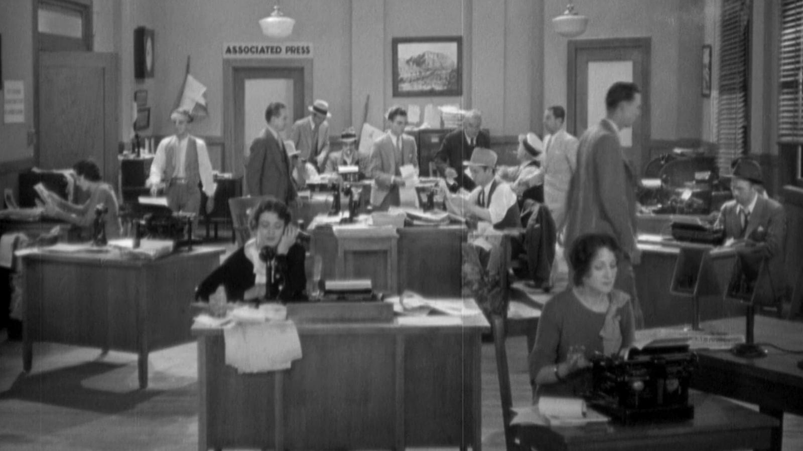 Back Page 1933 movie scene