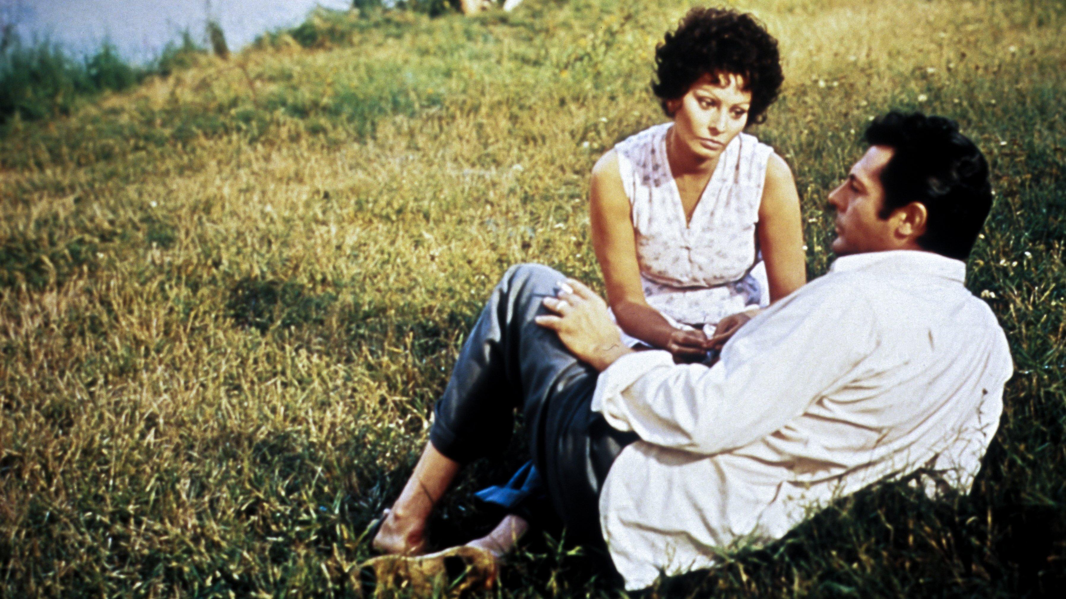 Sunflower 1970 movie scene