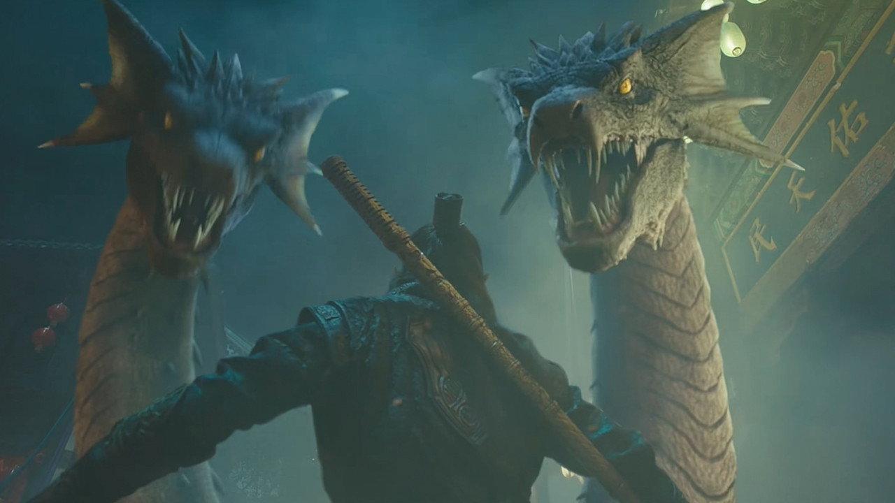 Fighting Immortal Statue 2020 movie scene