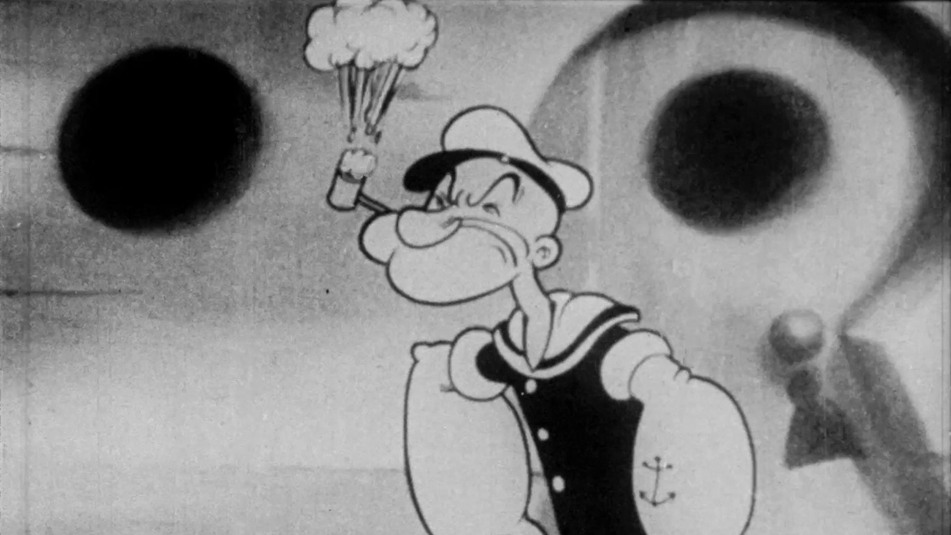 Let's Sing with Popeye 1934 movie scene