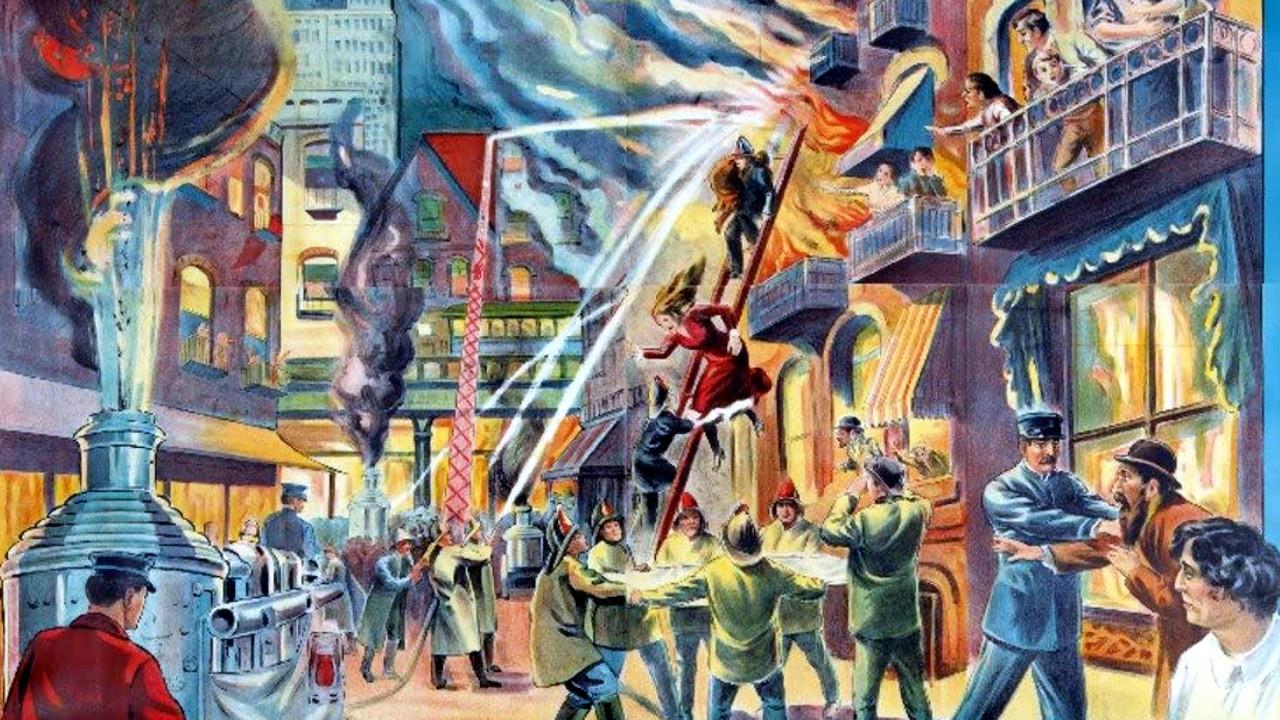 The Streets of New York 1922 movie scene