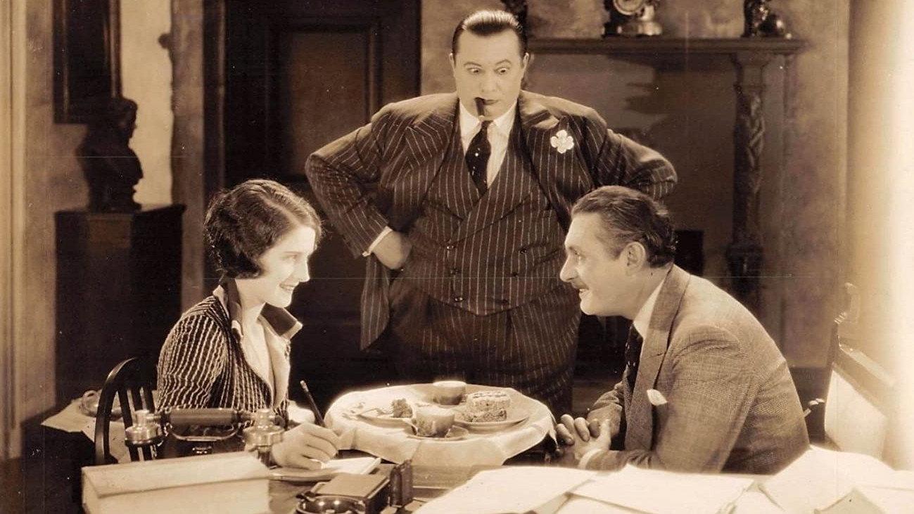 His Secretary 1925 movie scene