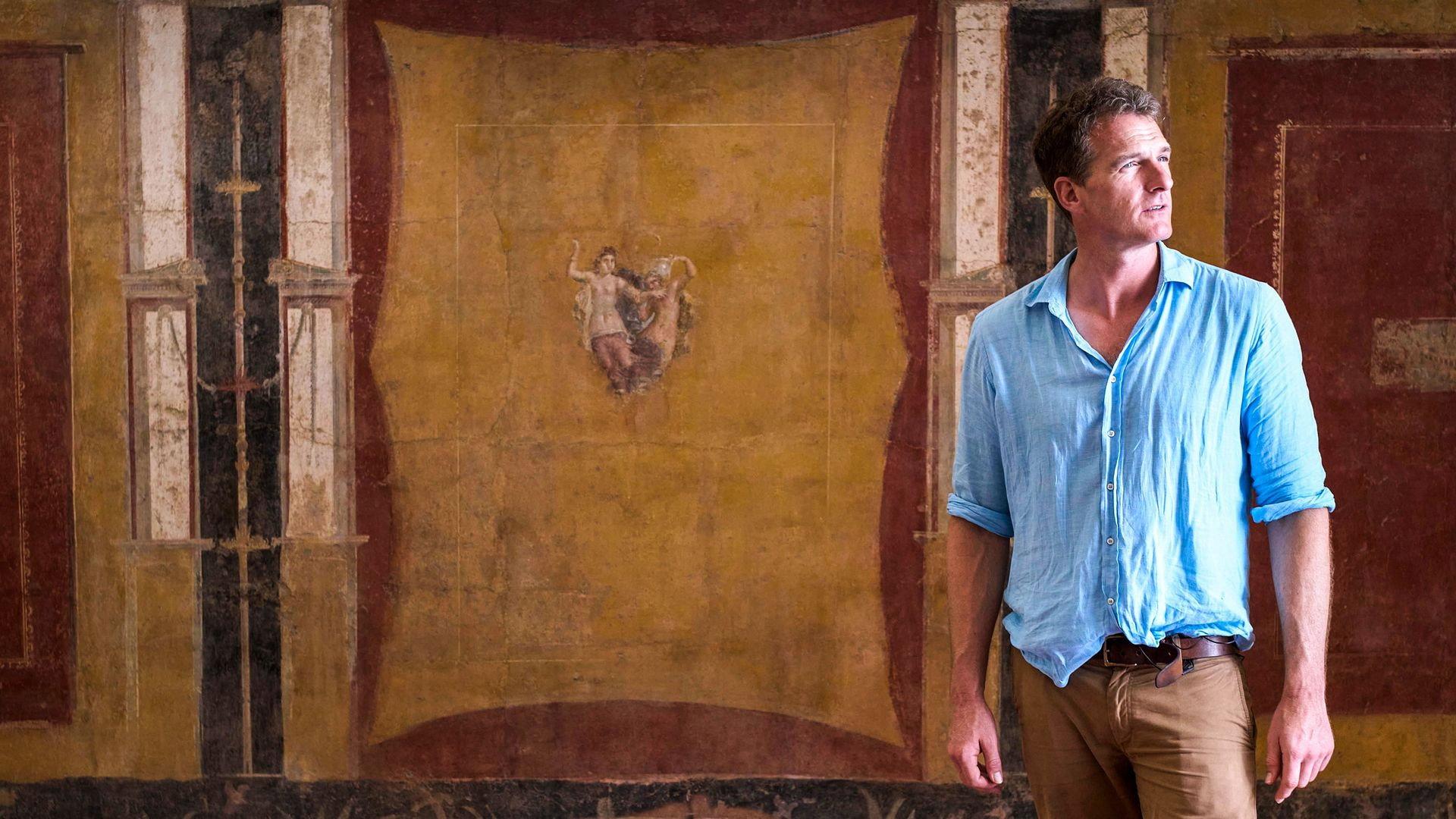 Pompeii: The Discovery with Dan Snow 2023 movie scene