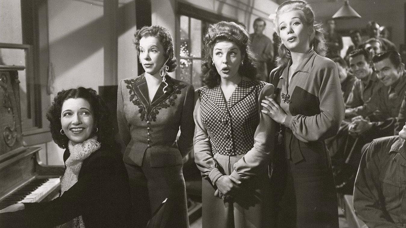 Four Jills in a Jeep 1944 movie scene