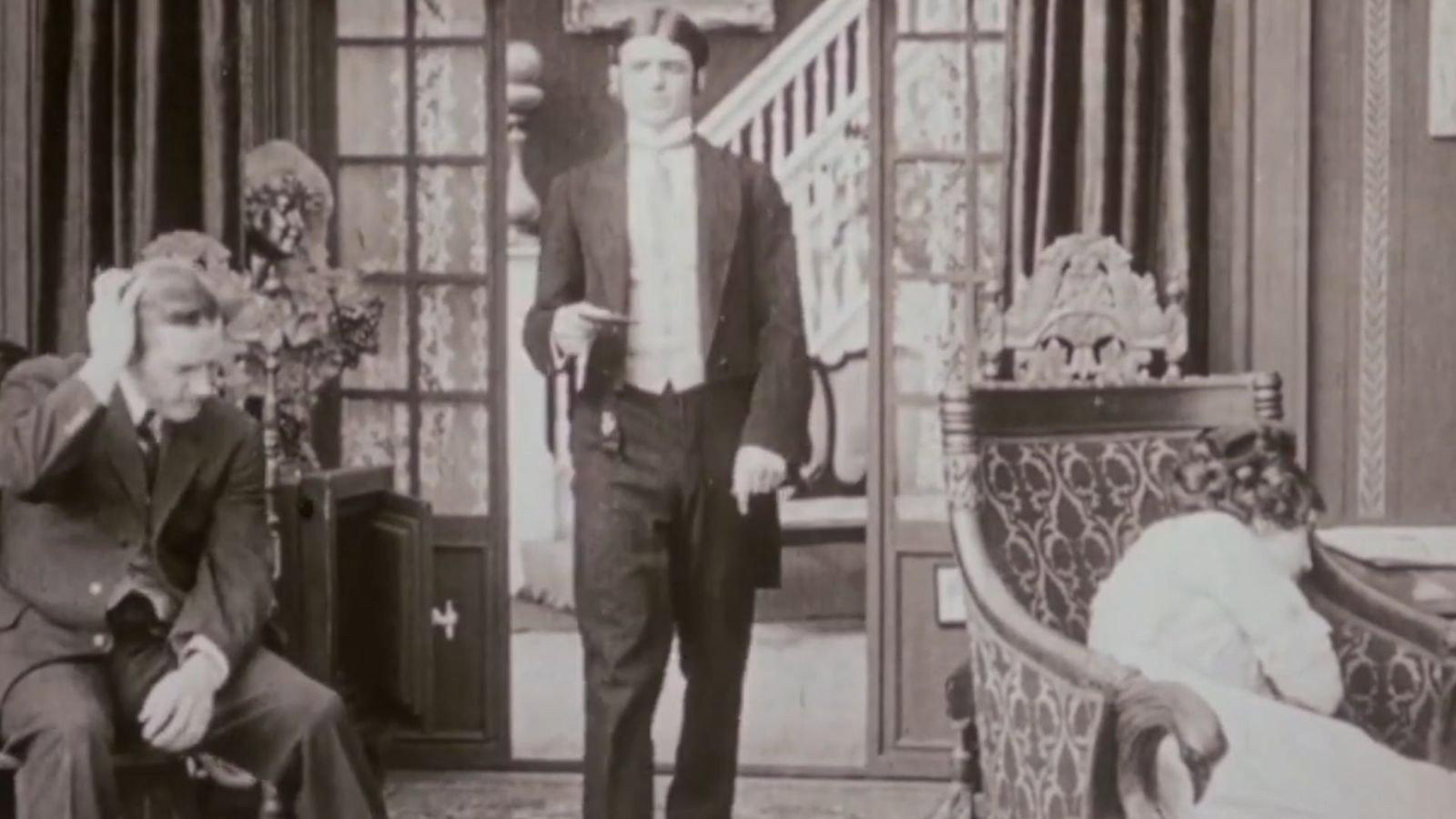 The Girl in the Arm-Chair 1912 movie scene