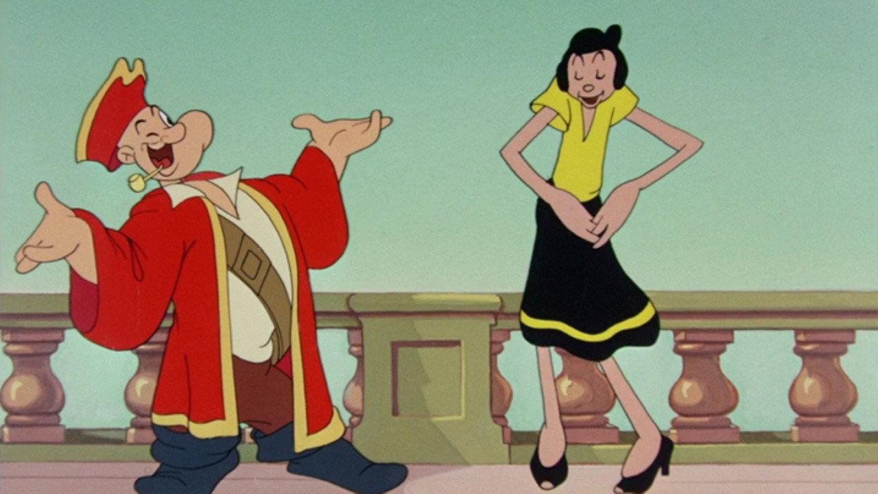 Popeye and the Pirates 1947 movie scene