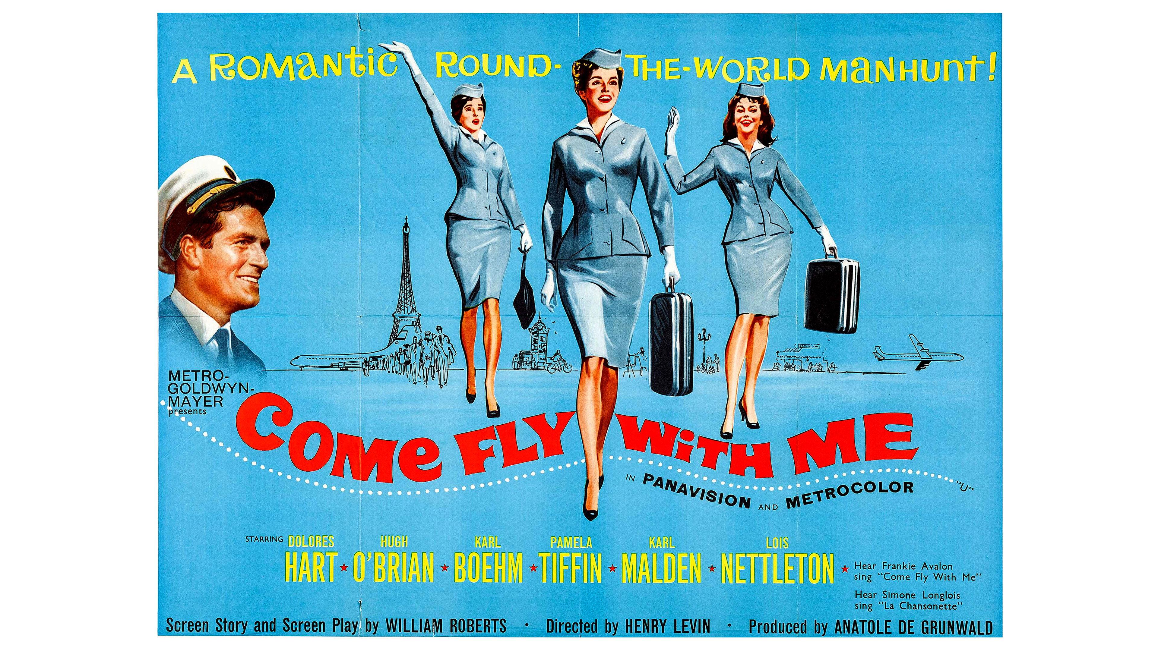 Come Fly with Me 1963 movie scene