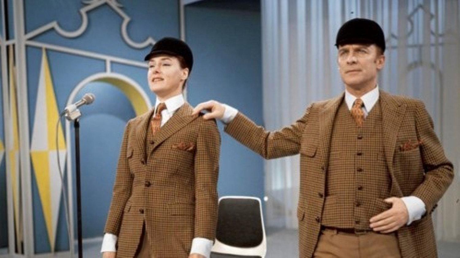 Wim Sonneveld and Ina van Faassen 1969 movie scene