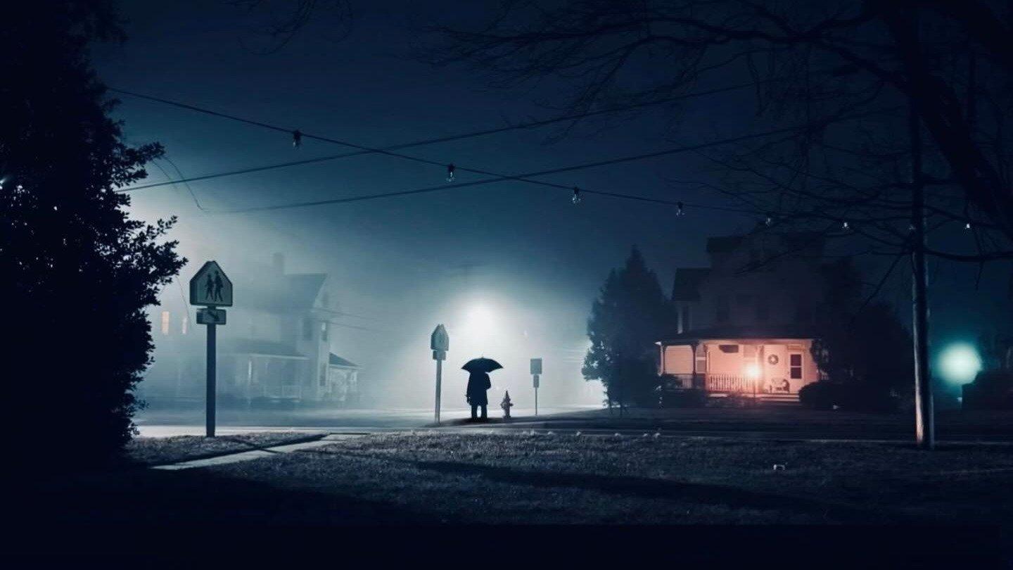 The Man with the Black Umbrella 2025 movie scene